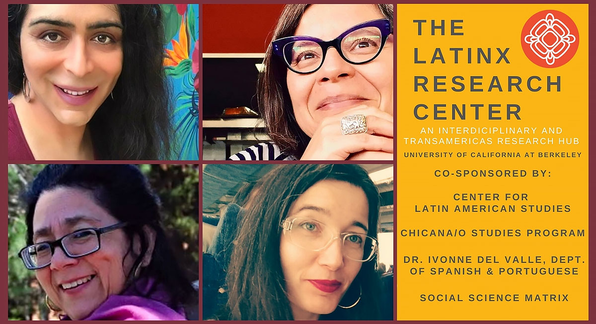 Promotion image for "Decolonizing Epistemology" event, featuring the main speakers. (Image courtesy of The Latinx Research Center.) 