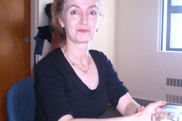 Rebecca Solnit before her talk at UC Berkeley, October 2009. Rebecca Solnit before her talk at UC Berkeley.