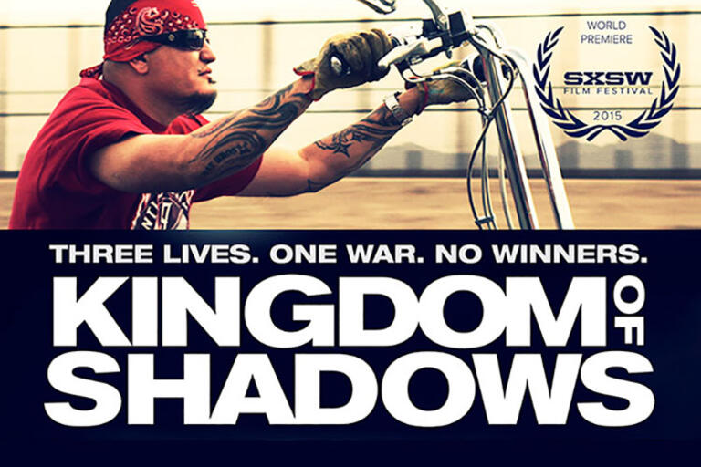 Kingdom of Shadows Still Man driving a bike, still from “Kingdom of Shadows"