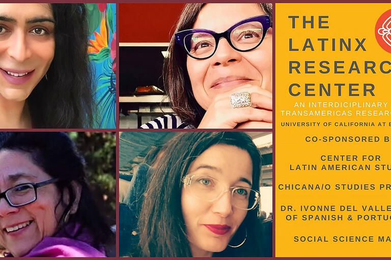 Promotion image for "Decolonizing Epistemology" event, featuring the main speakers. (Image courtesy of The Latinx Research Center.) Promotion image for "Decolonizing Epistemology" event, featuring the main speakers. (Image courtesy of The Latinx Research Center.)