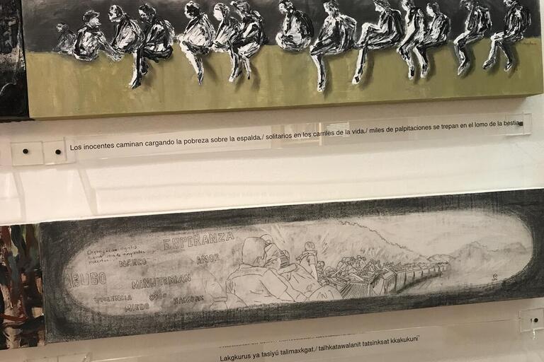 Art from the MONTARlaBestia exhibit. (Photo by Perla Nation.) MontarlaBestia
