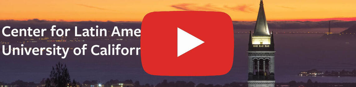 CLAS YouTube logo - UC Berkeley campanile at sunset with YouTube play button.