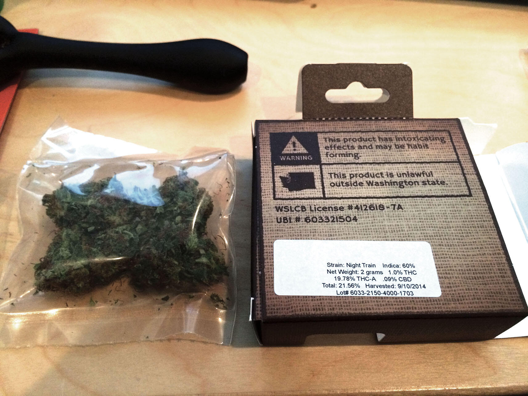 Prepackaged and labeled marijuana in sealed bags in Washington. (Photo by erocsid/Flickr.)