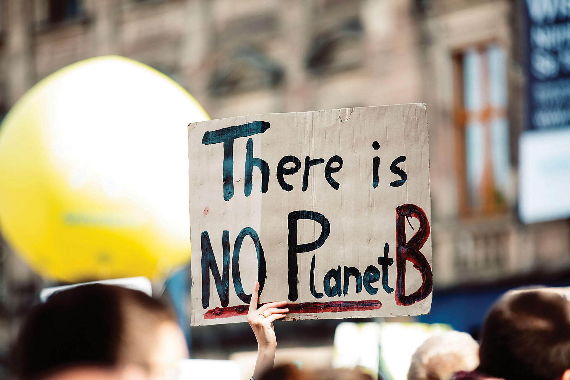Sign at the Global Climate Strike, September 2019. (Photo by Markus Spiske.)
