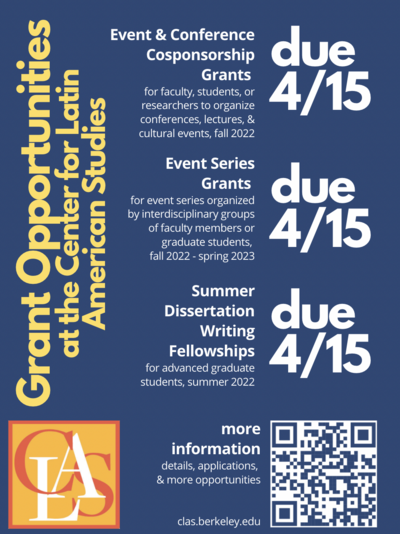 poster advertising upcoming grants all due 4/15